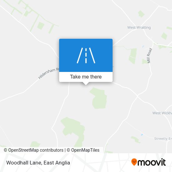 Woodhall Lane map