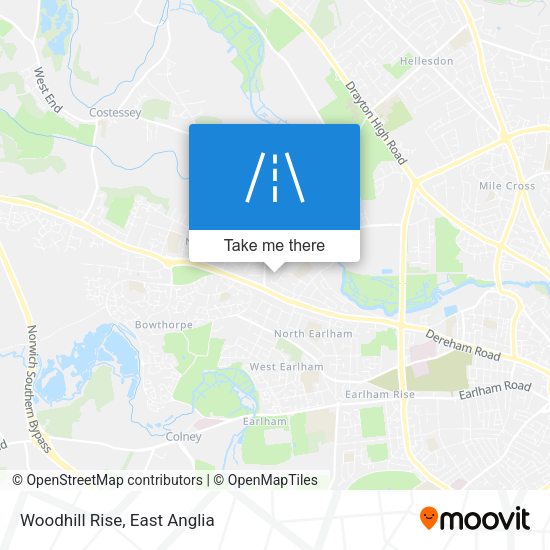 Woodhill Rise map