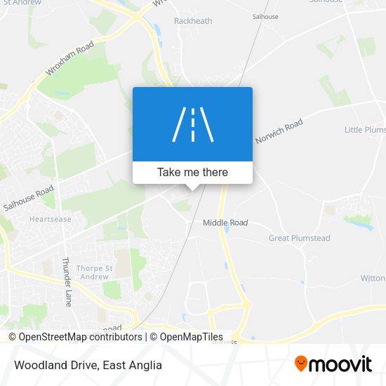 Woodland Drive map