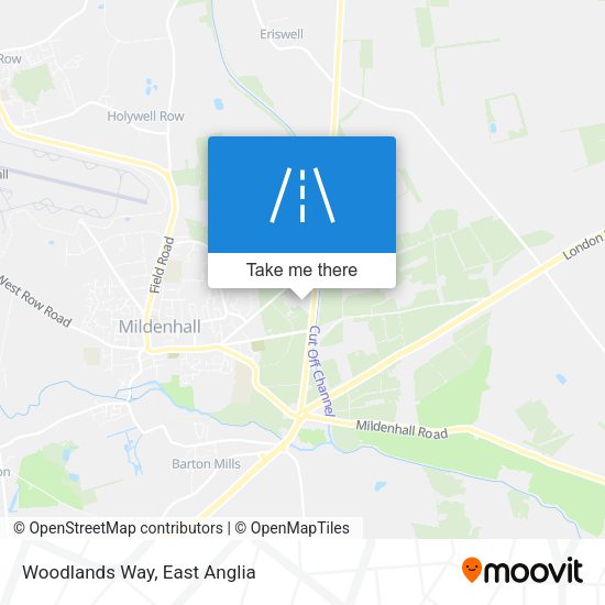 Woodlands Way map