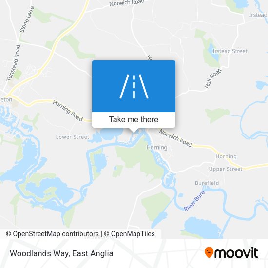 Woodlands Way map