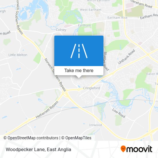 Woodpecker Lane map