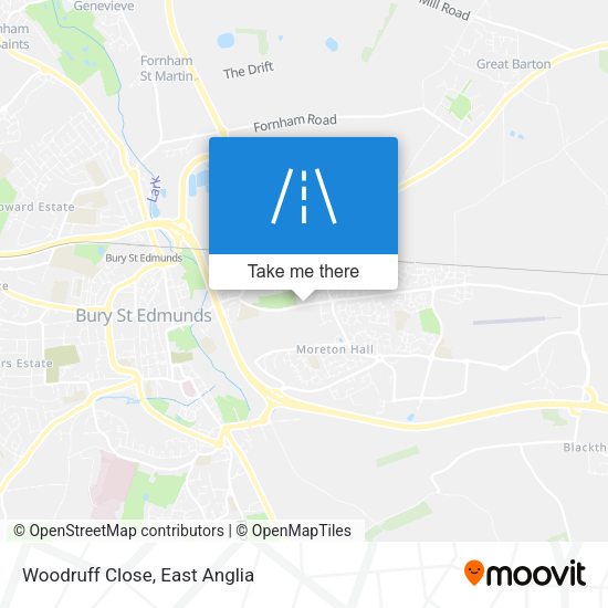Woodruff Close map
