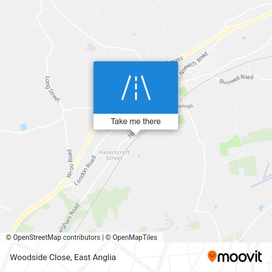 Woodside Close map