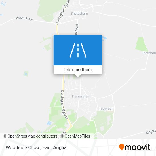 Woodside Close map