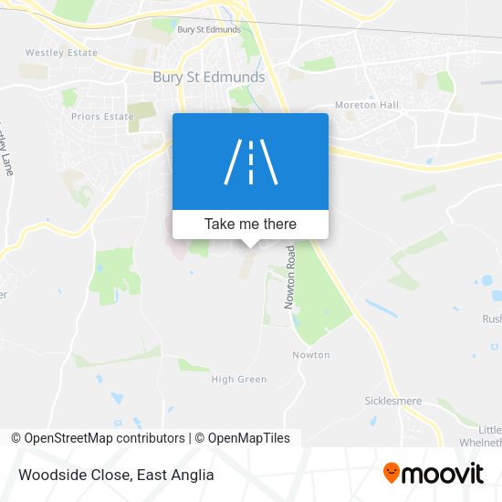 Woodside Close map