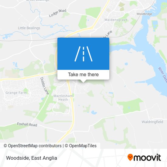 Woodside map