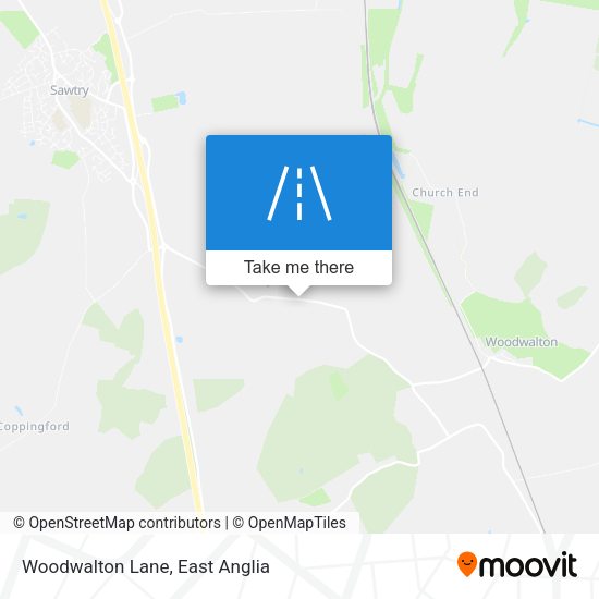 Woodwalton Lane map