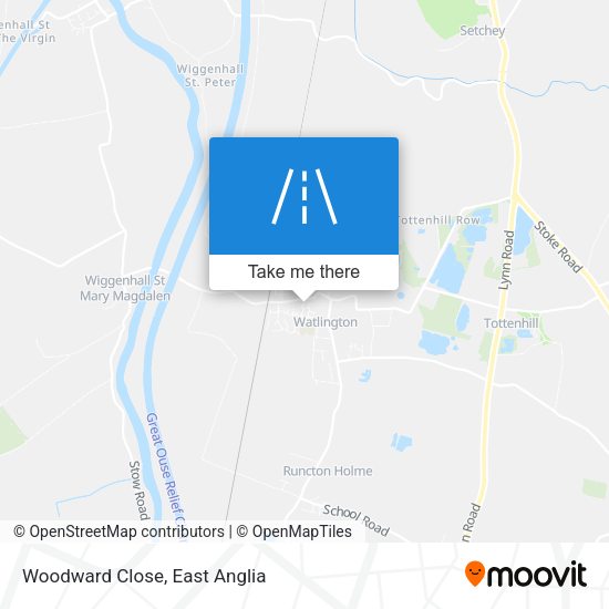Woodward Close map