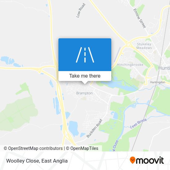 Woolley Close map