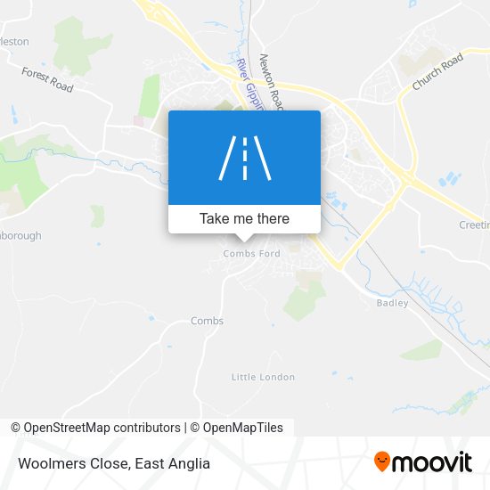 Woolmers Close map