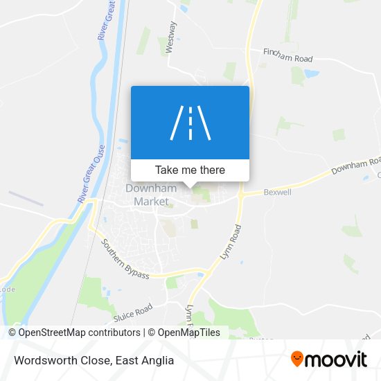 Wordsworth Close map
