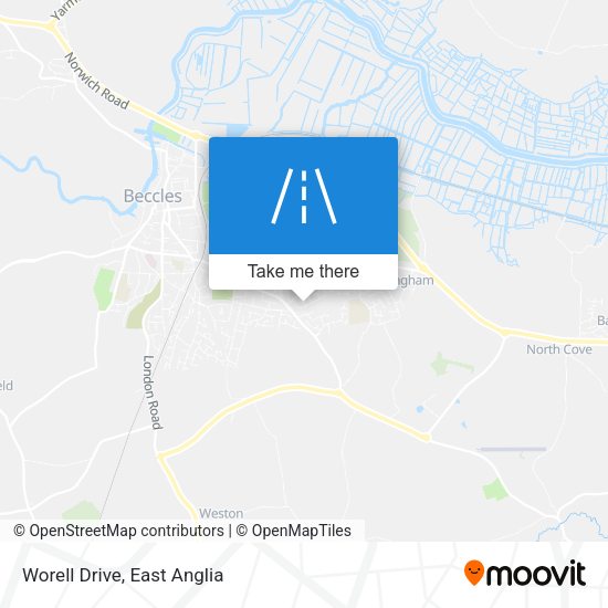 Worell Drive map