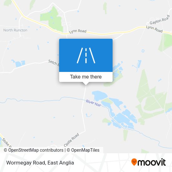 Wormegay Road map