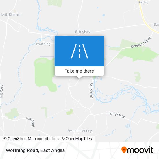 Worthing Road map