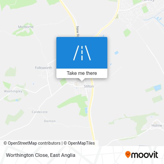 Worthington Close map