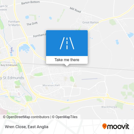 Wren Close map