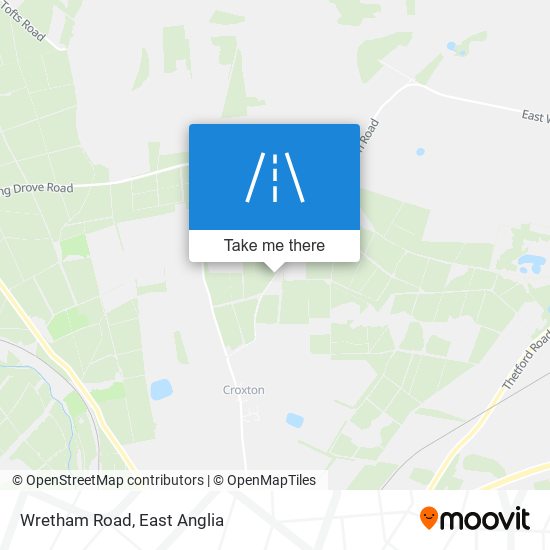 Wretham Road map