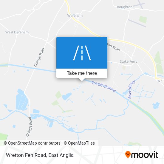 Wretton Fen Road map