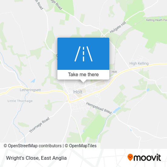 Wright's Close map