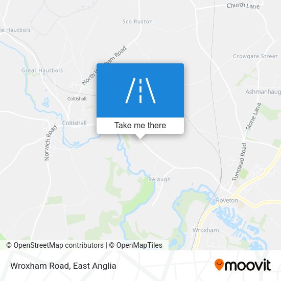 Wroxham Road map
