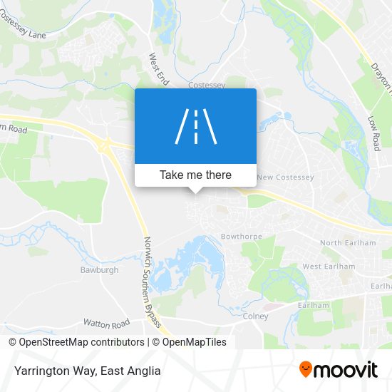 Yarrington Way map