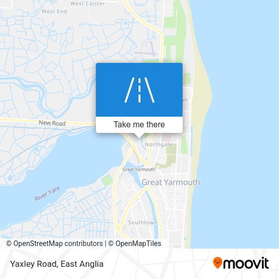 Yaxley Road map