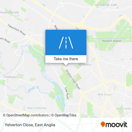 Yelverton Close map