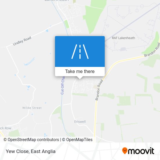 Yew Close map