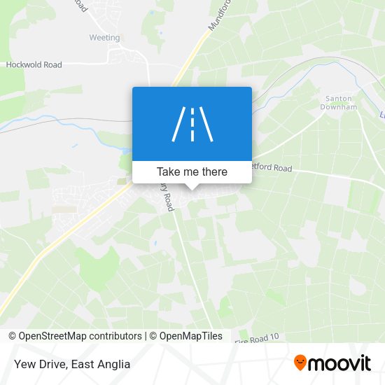 Yew Drive map