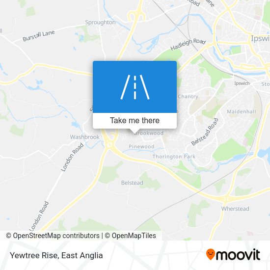Yewtree Rise map