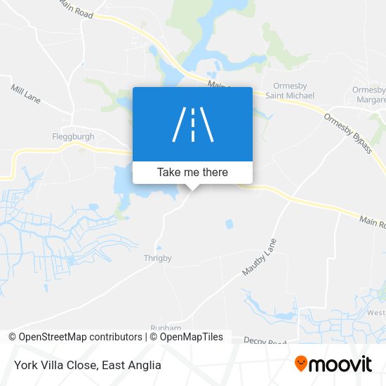York Villa Close map