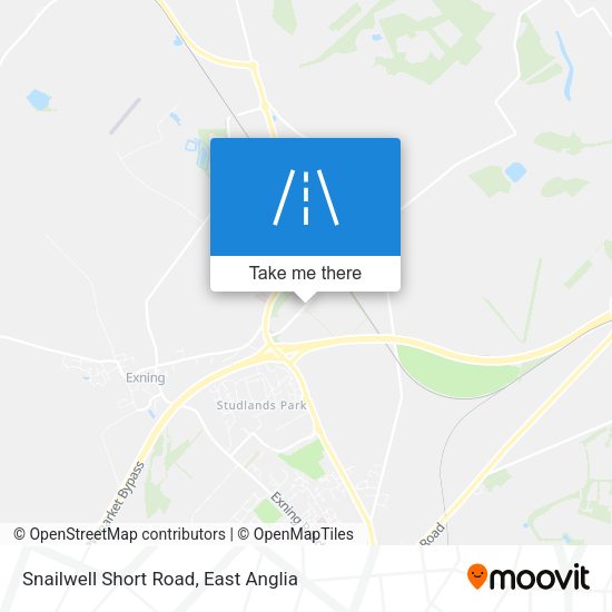 Snailwell Short Road map