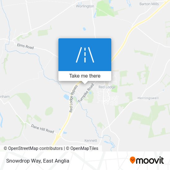 Snowdrop Way map