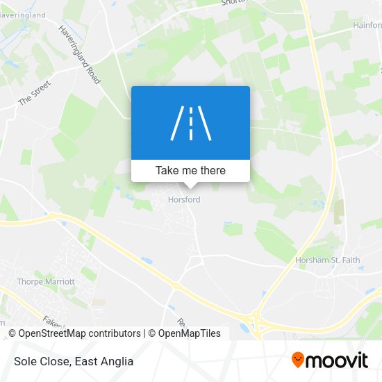 Sole Close map
