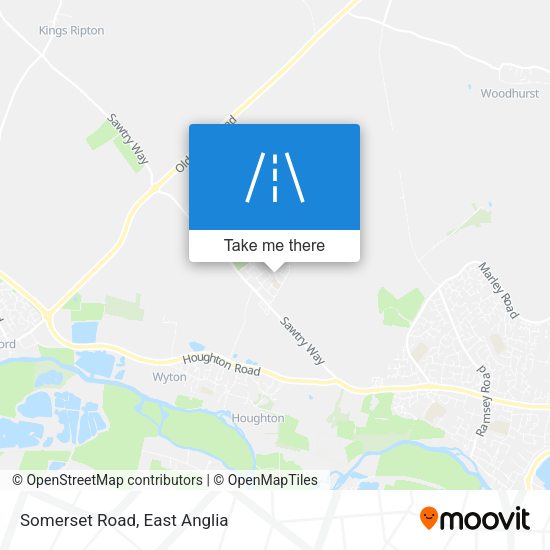 Somerset Road map