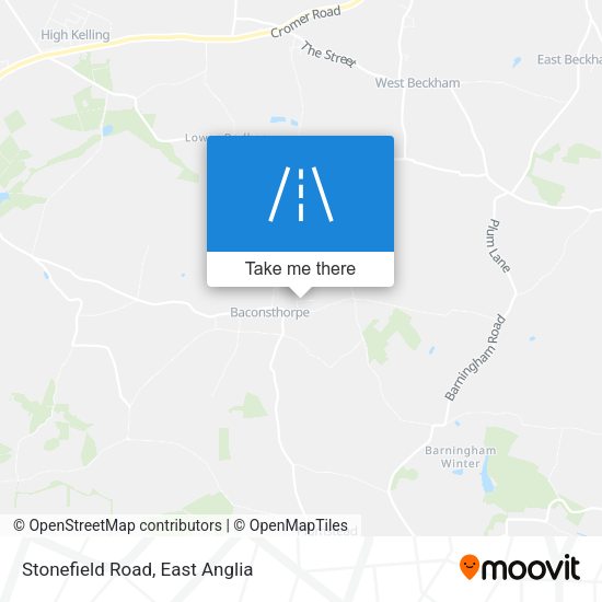 Stonefield Road map