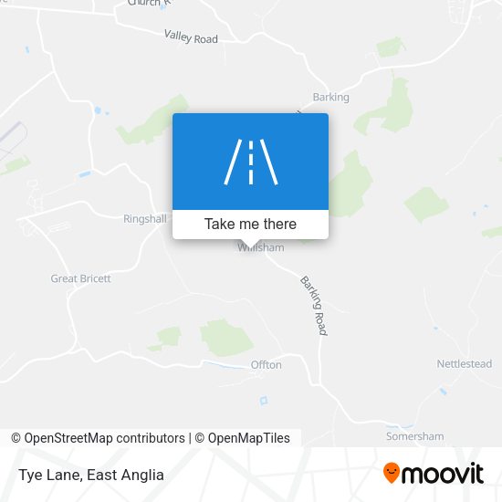 Tye Lane map