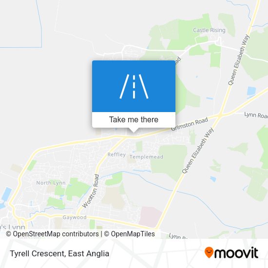 Tyrell Crescent map