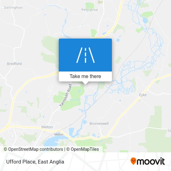 Ufford Place map
