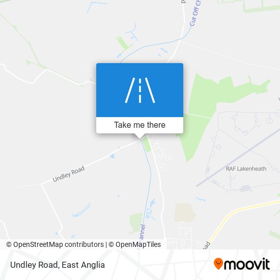 Undley Road map