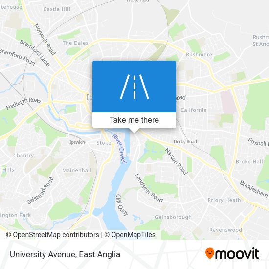 University Avenue map