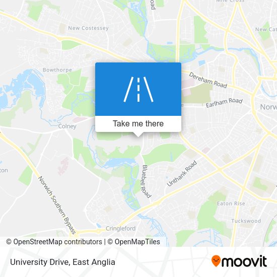 University Drive map