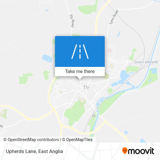 Upherds Lane map