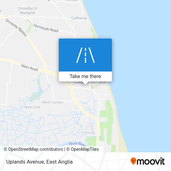 Uplands Avenue map