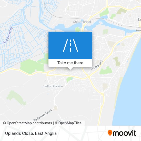 Uplands Close map