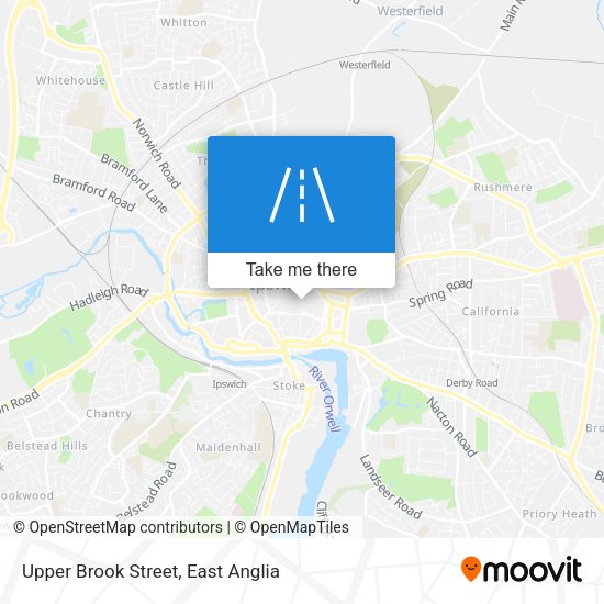 Upper Brook Street map