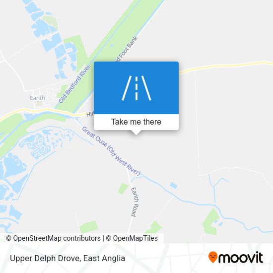 Upper Delph Drove map
