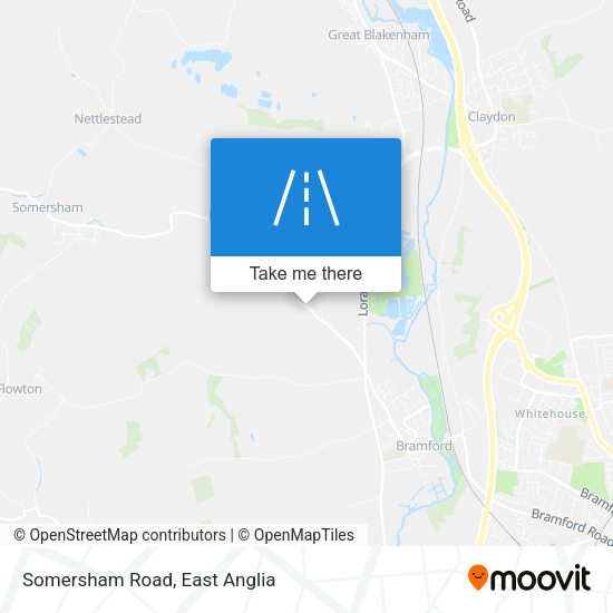 Somersham Road map