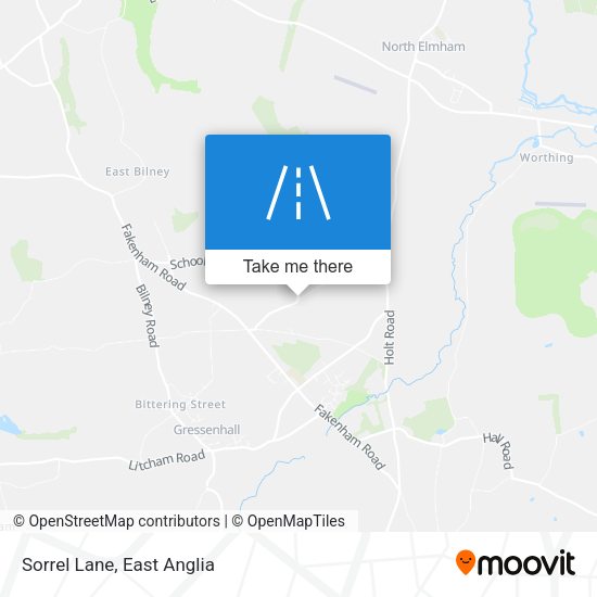 Sorrel Lane map